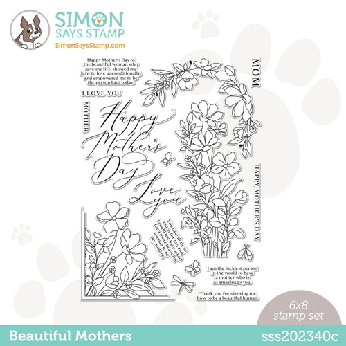 Simon Says Stamp! Simon Says Clear Stamps BEAUTIFUL MOTHERS sss202340c