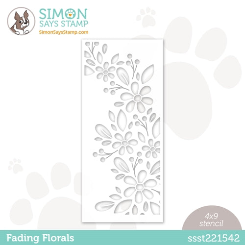 Simon Says Stamp! Simon Says Stamp Stencil FADING FLORALS ssst221542