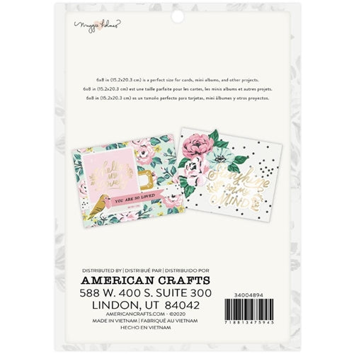 Simon Says Stamp! American Crafts Maggie Holmes GARDEN PARTY 6 x 8 Paper Pad 34004894