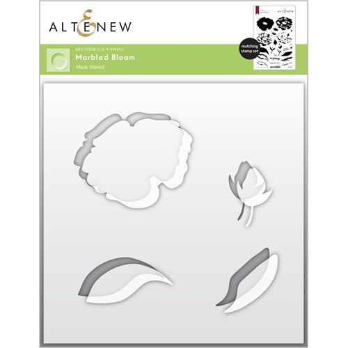 Simon Says Stamp! Altenew MARBLED BLOOM Masked Stencil ALT6035*