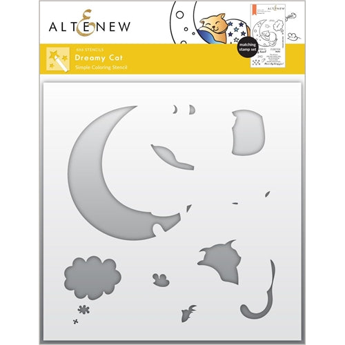 Simon Says Stamp! Altenew DREAMY CAT Simple Coloring Stencils ALT6024*
