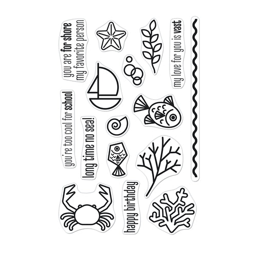 Simon Says Stamp! Hero Arts Clear Stamps GRAPHIC REEF CM526*