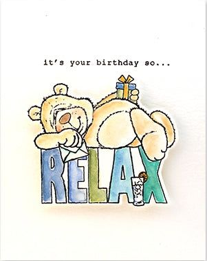 Simon Says Stamp! Penny Black Clear Stamps RELAX 30 820