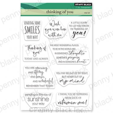 Simon Says Stamp! Penny Black Clear Stamps THINKING OF YOU 30 825