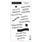 Simon Says Stamp! Concord & 9th BANNER BUILDER Clear Stamp Set 11081
