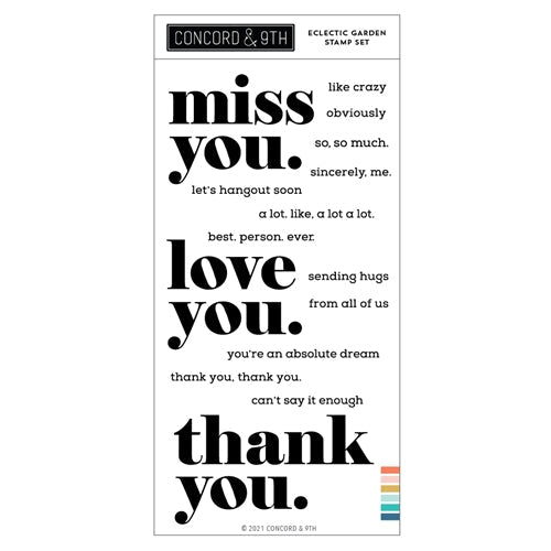 Simon Says Stamp! Concord & 9th BIG ON YOU Clear Stamp Set 11084