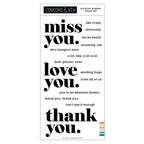 Simon Says Stamp! Concord & 9th BIG ON YOU Clear Stamp Set 11084
