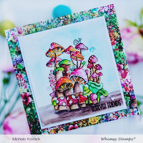 Simon Says Stamp! Whimsy Stamps FLORAL IMPRESSIONS 6 x 6 Paper Pads WSDP31