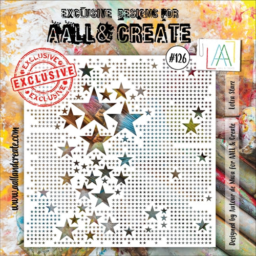 Simon Says Stamp! AALL & Create LOTZA STARZ 6x6 Stencil aal10126