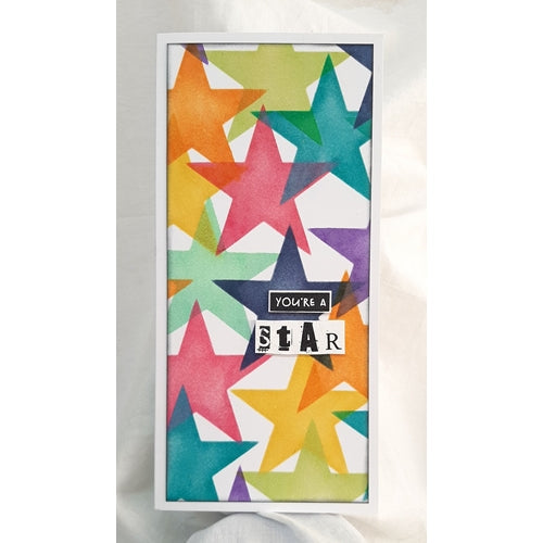 Simon Says Stamp! AALL & Create LOTZA STARZ 6x6 Stencil aal10126