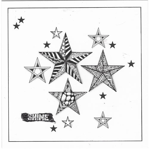 Simon Says Stamp! AALL & Create LOTZA STARZ 6x6 Stencil aal10126