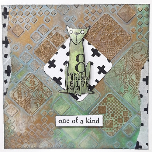 Simon Says Stamp! AALL & Create LOTZA DIAMONDZ 6x6 Stencil aal10124
