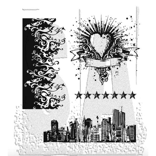 Simon Says Stamp! Tim Holtz Cling Rubber Stamps ROCK STAR CMS073