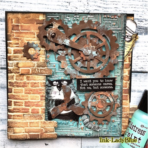Simon Says Stamp! Tim Holtz Flip Top Distress Paint SALVAGED PATINA Ranger tdf72775 | color-code:ALT4