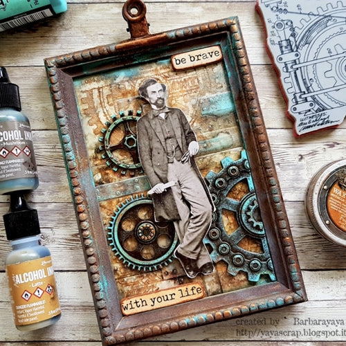 Simon Says Stamp! Tim Holtz Flip Top Distress Paint SALVAGED PATINA Ranger tdf72775 | color-code:ALT5