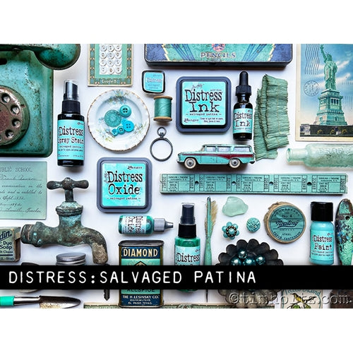 Simon Says Stamp! Tim Holtz Distress Ink Pad SALVAGED PATINA Ranger tim72737 | color-code:ALT9