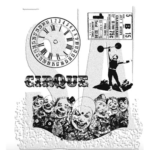 Simon Says Stamp! Tim Holtz Cling Rubber Stamps THE BIG TOP Circus cms074