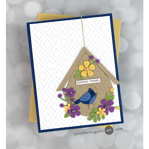 Simon Says Stamp! S5 449 Spellbinders BUILD A WINTER BIRDHOUSE Etched Dies