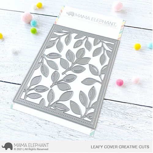 Simon Says Stamp! Mama Elephant LEAFY COVER Creative Cuts Steel Dies