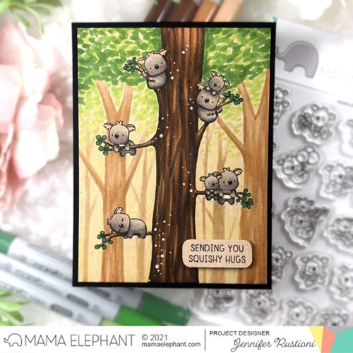 Simon Says Stamp! Mama Elephant Clear Stamps LITTLE KOALA AGENDA