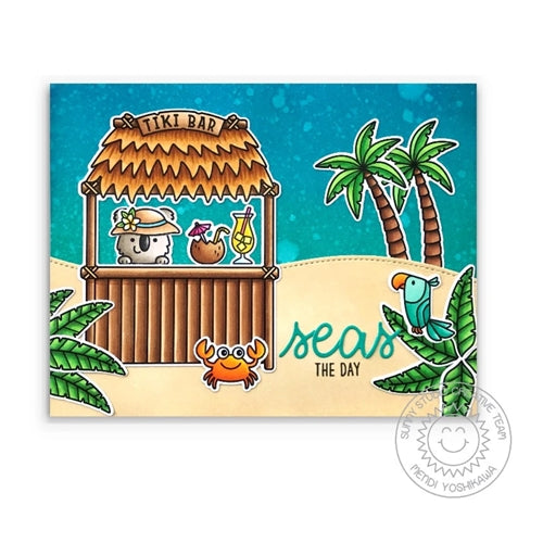 Simon Says Stamp! Sunny Studio TIKI TIME Clear Stamps SSCL 304*