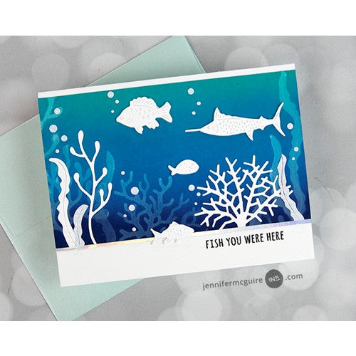 Simon Says Stamp! Memory Box BUBBLE CORAL COLLAGE Craft Dies 94562