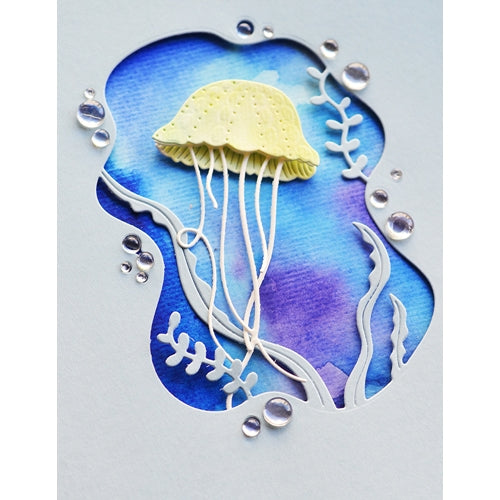 Simon Says Stamp! Memory Box GRACEFUL JELLYFISH Craft Dies 94574