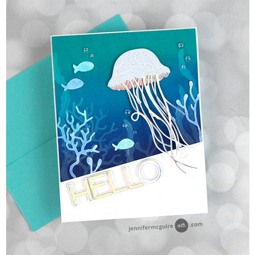 Simon Says Stamp! Memory Box GRACEFUL JELLYFISH Craft Dies 94574 | color-code:ALT4