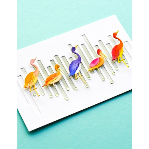 Simon Says Stamp! Memory Box GRACEFUL OCEAN BIRDS Craft Dies 94576