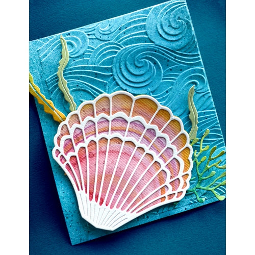 Simon Says Stamp! Memory Box WAVES 3D Embossing Folder ef1013