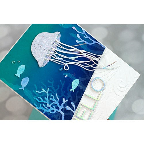 Simon Says Stamp! Memory Box WAVES 3D Embossing Folder ef1013 | color-code:ALT5
