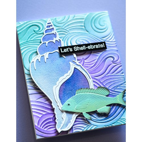 Simon Says Stamp! Memory Box WAVES 3D Embossing Folder ef1013