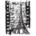 Simon Says Stamp! Tim Holtz Cling Rubber ATC Stamp PARIS FILM COM035