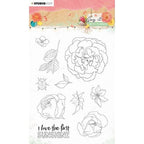 Simon Says Stamp! Studio Light SAY IT WITH FLOWERS 527 Clear Stamps slswfstamp527*