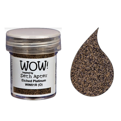 Simon Says Stamp! WOW Embossing Powder ETCHED PLATINUM WW01R