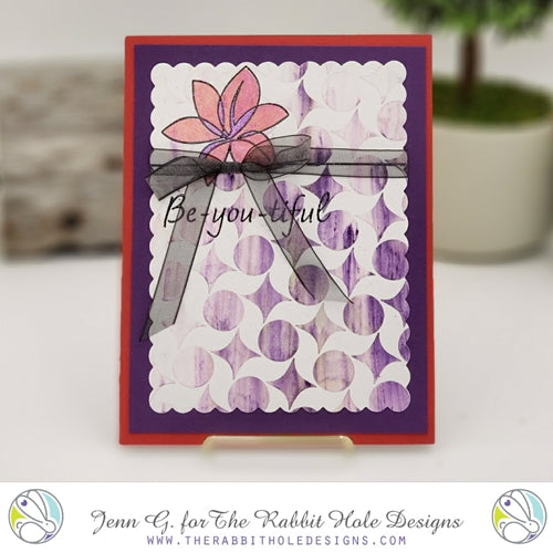Simon Says Stamp! The Rabbit Hole Designs 1 LINE FLOWER Clear Stamps TRH 105*