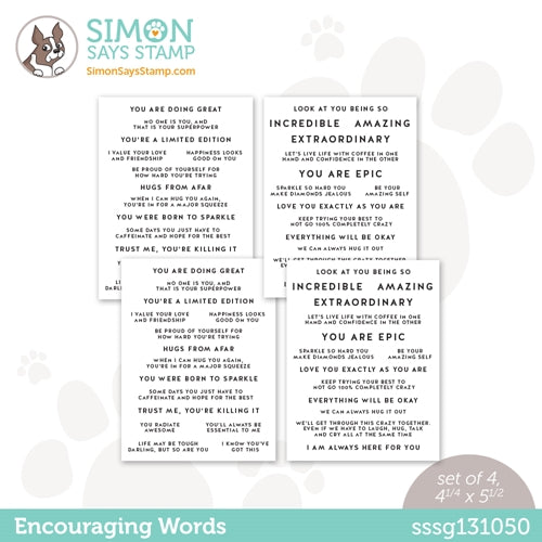Simon Says Stamp! Simon Says Stamp Sentiment Strips ENCOURAGING WORDS sssg131050