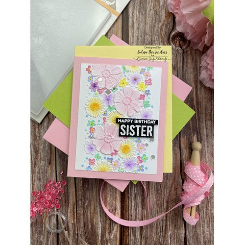 Simon Says Stamp! Simon Says Stamp Embossing Folder FLORAL CENTERPIECE sf224