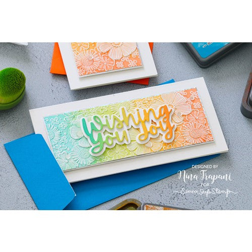 Simon Says Stamp! Simon Says Stamp Embossing Folder FLORAL CENTERPIECE sf224