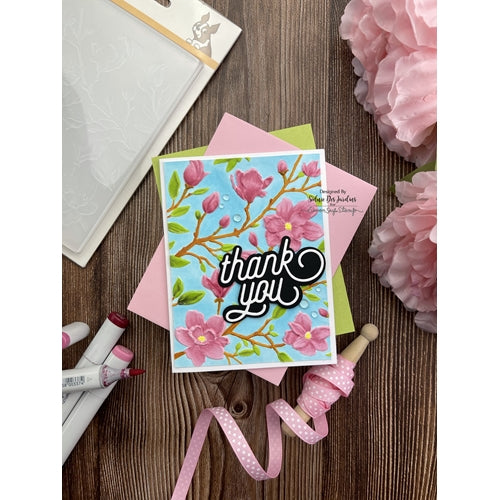 Simon Says Stamp! Simon Says Stamp Embossing Folder MAGNOLIA BRANCHES sf223
