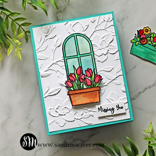 Simon Says Stamp! Simon Says Stamp Embossing Folder MAGNOLIA BRANCHES sf223 | color-code:ALT7
