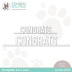 Simon Says Stamp! Simon Says Stamp CONGRATS ON A LINE Wafer Dies sssd112356