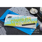 Simon Says Stamp! Simon Says Stamp CONGRATS ON A LINE Wafer Dies sssd112356
