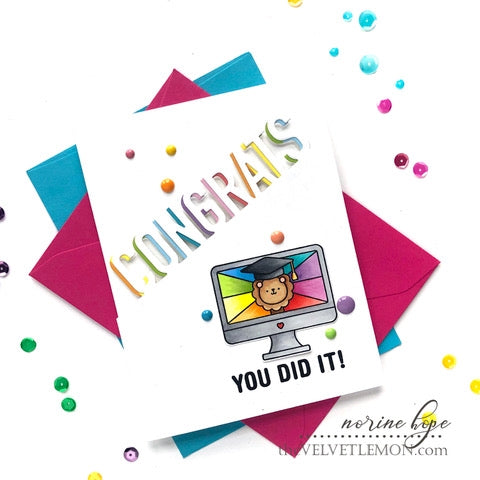 Simon Says Stamp! Simon Says Stamp CONGRATS ON A LINE Wafer Dies sssd112356 | color-code:ALT3
