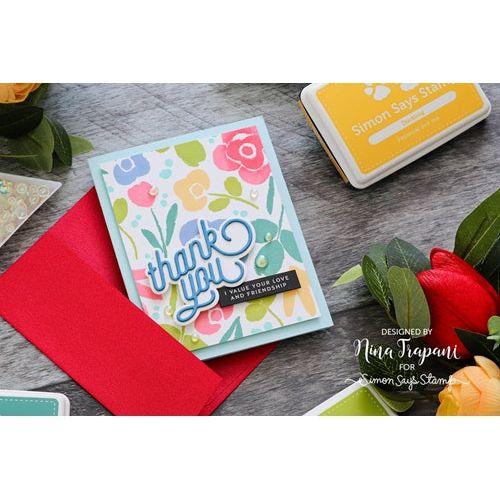 Simon Says Stamp! CZ Design Wafer Dies SWOOPY THANK YOU czd136