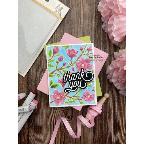 Simon Says Stamp! CZ Design Wafer Dies SWOOPY THANK YOU czd136