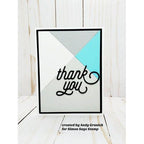 Simon Says Stamp! CZ Design Wafer Dies SWOOPY THANK YOU czd136