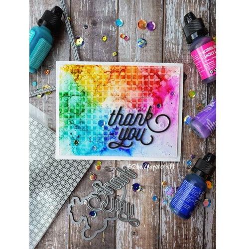 Simon Says Stamp! CZ Design Wafer Dies SWOOPY THANK YOU czd136