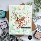 Simon Says Stamp! CZ Design Wafer Dies SWOOPY THANK YOU czd136