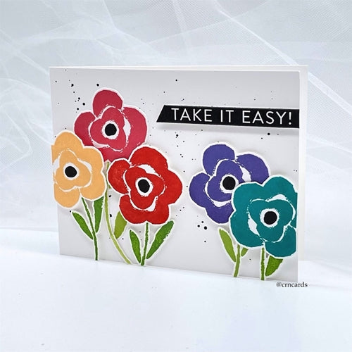 Simon Says Stamp! Simon Says Clear Stamps PAINTED FLOWERS sss302300c *